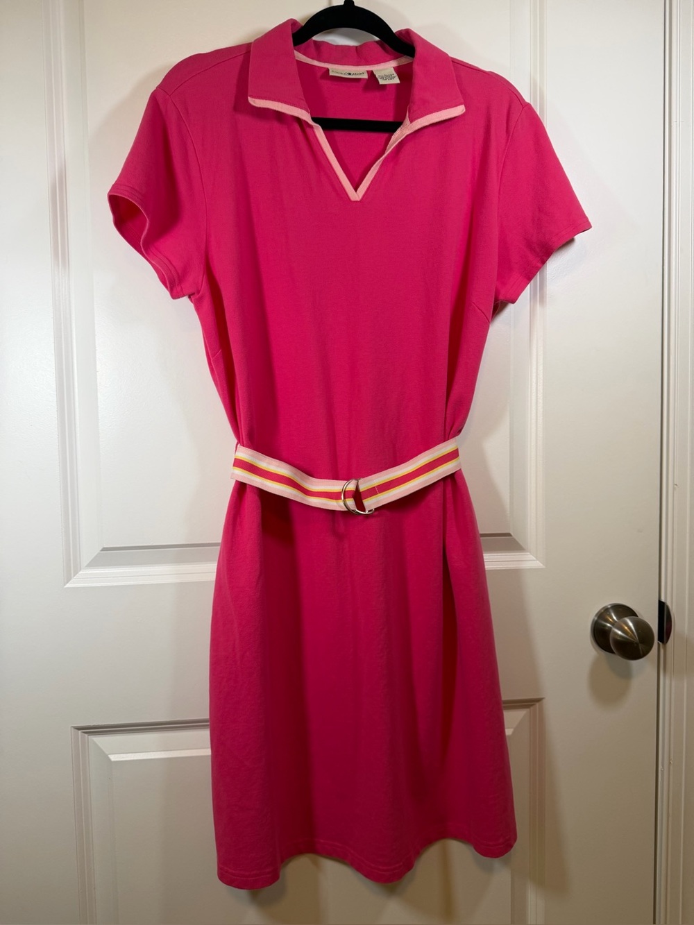 90’s Duck Head Polo Mini Dress with Striped Belt